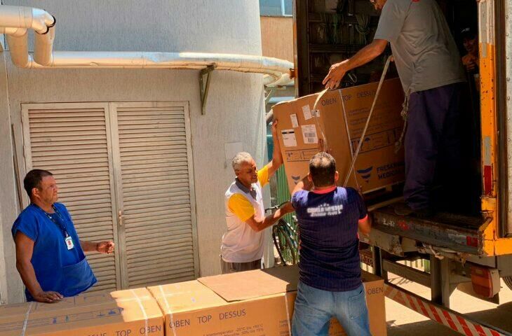 Imagem de compartilhamento para o artigo Hospital Regional de MS recebe 32 novos aparelhos de hemodiálise da MS Todo dia